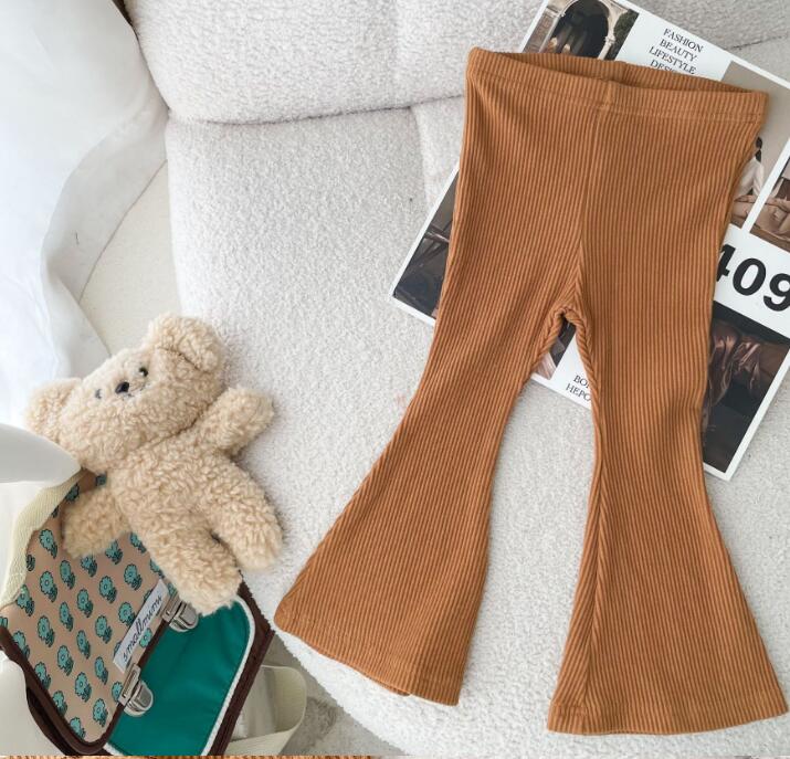 子供服★ズボン★ボトムス★ニット★韓国風子供服★キッズ女の子★無地★80-130CM