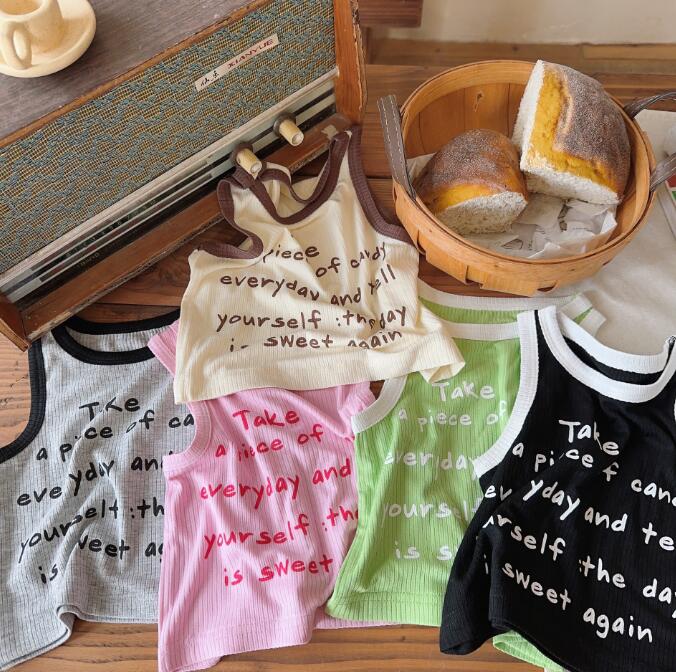 子供服★トップス★ベスト★韓国風子供服★キッズ女の子★カジュアル★5色★80-130CM