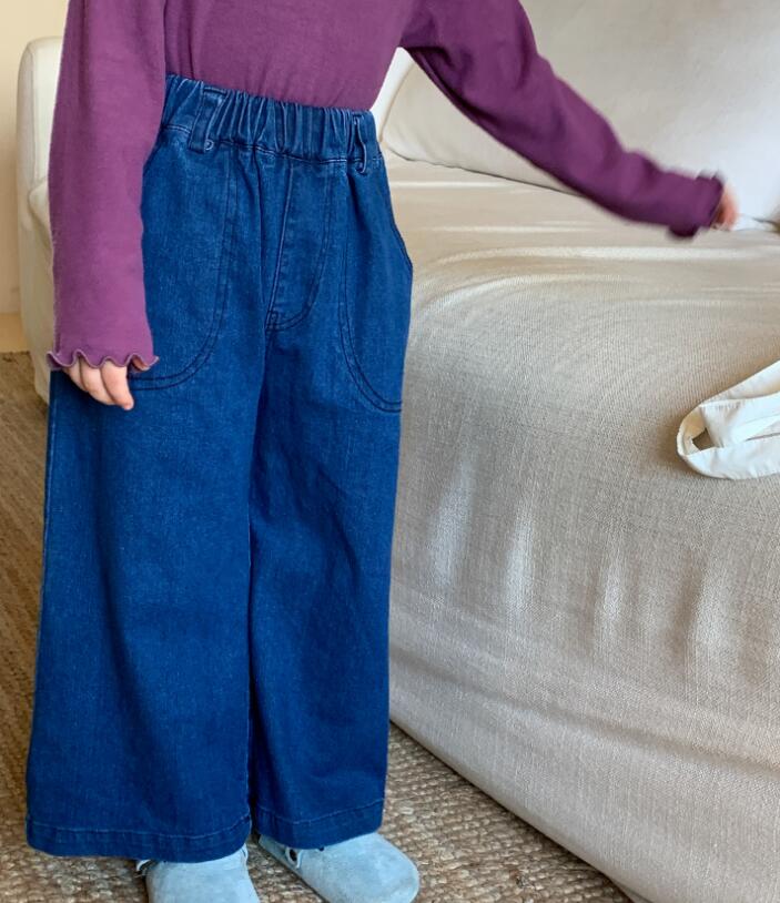 2023年秋新品L★子供服　デニムズボン&トップス★90-130cm★
