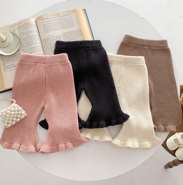 子供服★ズボン★ボトムス★ニット★レギンス★韓国風子供服★キッズ★無地★4色★66-100CM