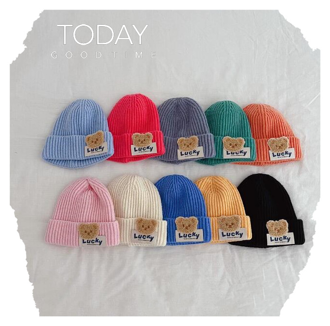 子供用★帽子★キッズ★男女兼用★可愛い★ニット帽子★毛糸★10色