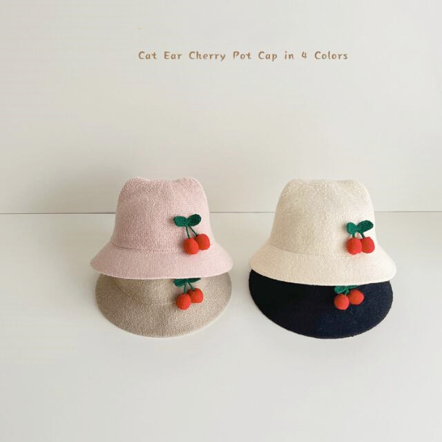 子供用★帽子★バケットハット★ベビー★日焼け防止★ニット★可愛い★4色