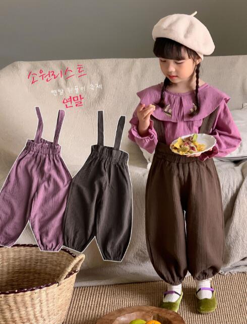 2023秋新品★子供服　サロペットズボン★90-140cm★2色