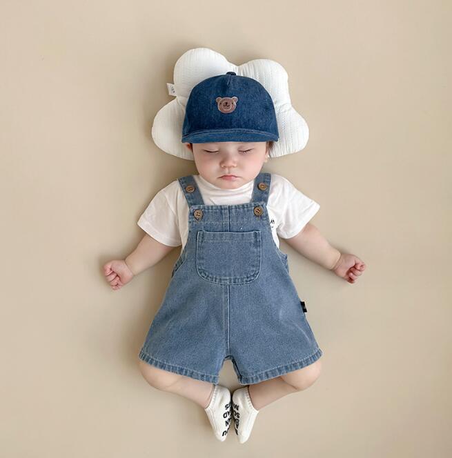 子供服★Tシャツ+サロペット★セットアップ★韓国風子供服★ベビー★男女兼用★2色★66-100CM