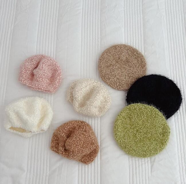 子供用★帽子★ベレー帽★キッズ★カジュアル★無地★男女兼用★暖かい★7色