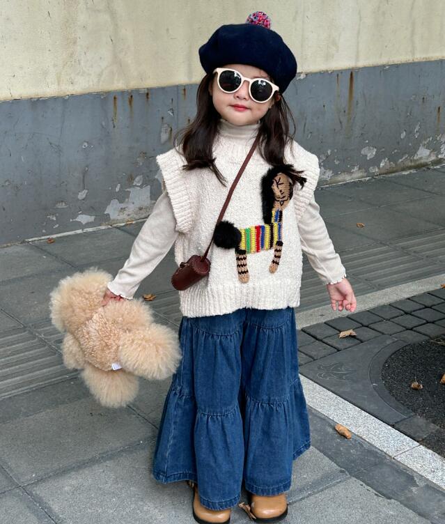 2023秋新品★子供服　ニットベスト★90-140cm★