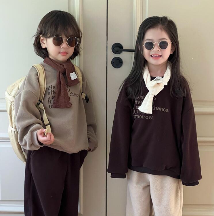 2023冬新品C★子供服　トップス★90-150cm★2色