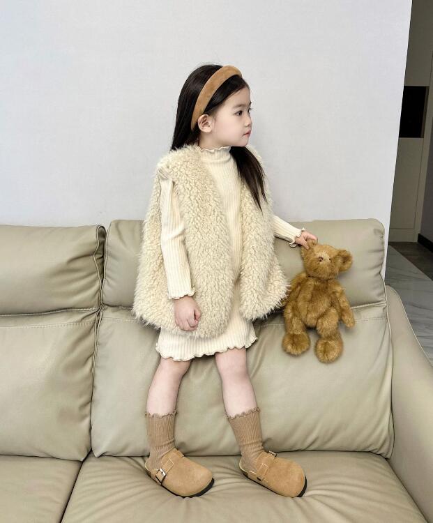 2023★秋冬新作★韓国風子供服★チョッキ★ワンピース★分けて販売★90-140CM