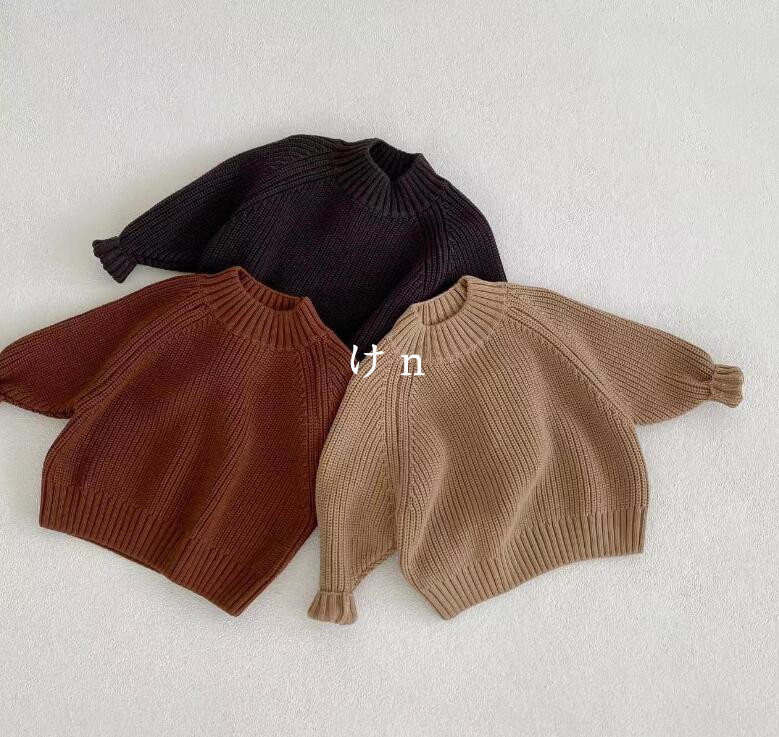 2023秋新品★子供服　セーター★80-140cm★3色