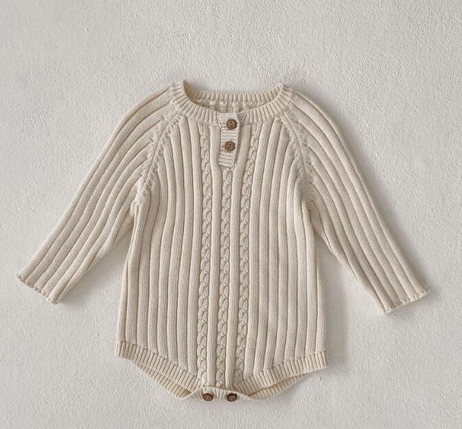 2023新品★ベビー服　ニットロンパース★66-90★