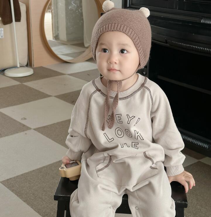 2023★春秋新作★韓国風ベビー服★ロンパース★2色66-90CM