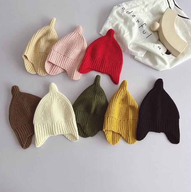 「2023秋冬」子供用★帽子★ベビー★耳カバー★ニット帽子★男女兼用★暖かい★防寒★8色