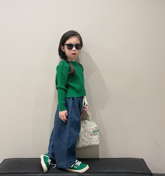 2023★春秋新作★韓国風子供服★ジーンズ★ズボン★90-140CM