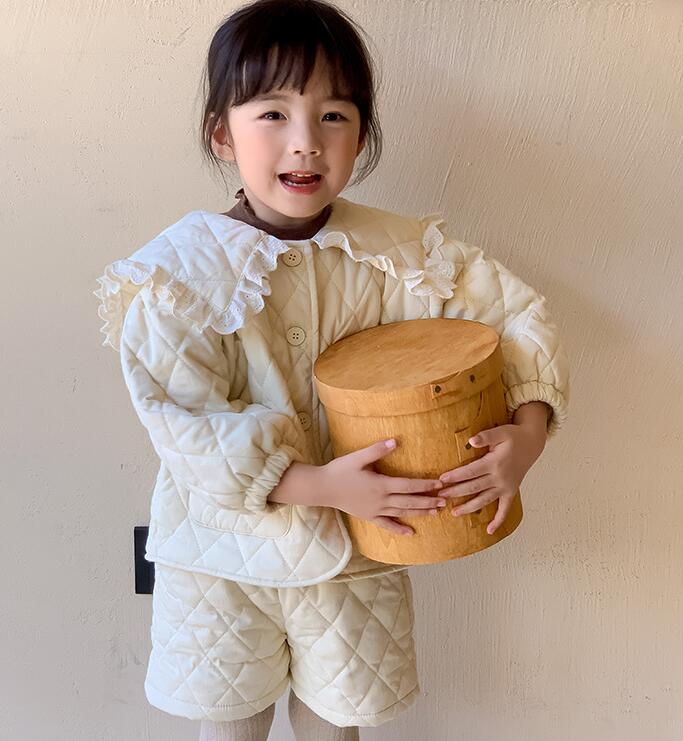 2023秋冬新品★子供服　コート+ズボン　セットアップ★90-140cm★