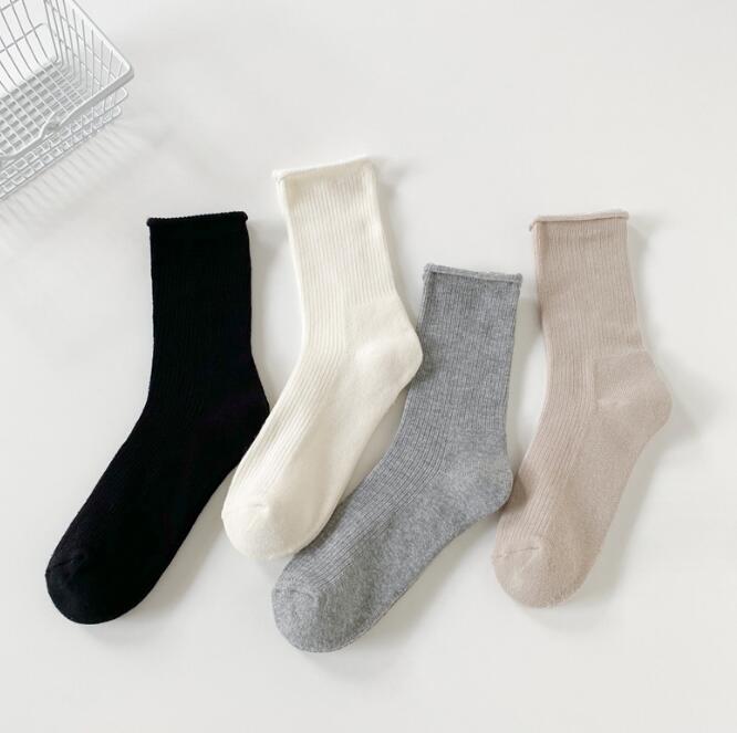 「2023秋」靴下★レデイース★ソックス★大人用★女性用靴下★無地★多色