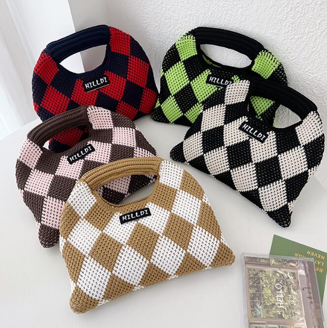 バッグ★レディース★トートバッグ★ハンドバッグ★ニットバッグ★5色