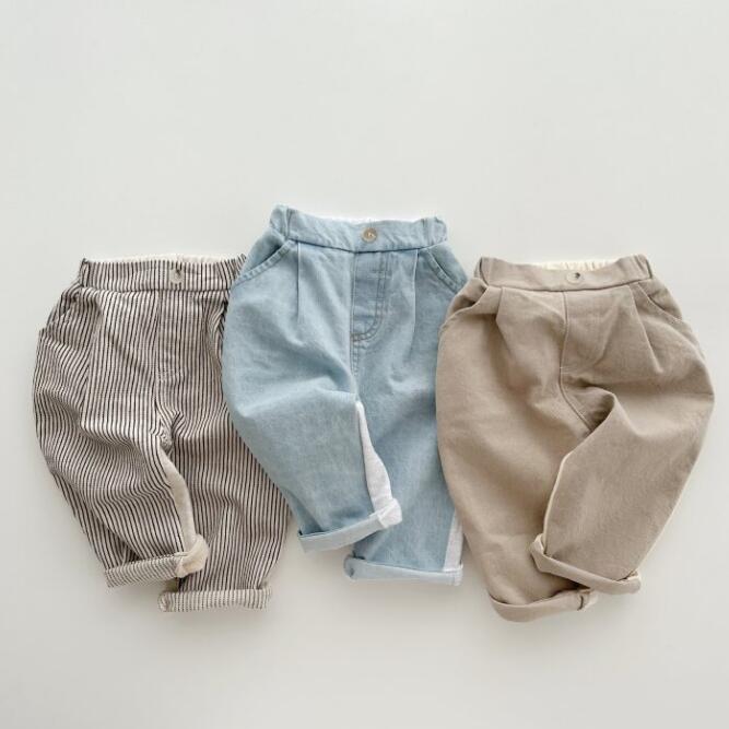 「2023秋」子供服★ズボン★ボトムス★韓国風子供服★キッズ★カジュアル★3色★80-130CM