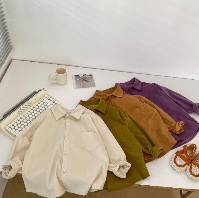 「2023秋」子供服★トップス★ワイシャツ★韓国風子供服★男女兼用★4色★90-150CM