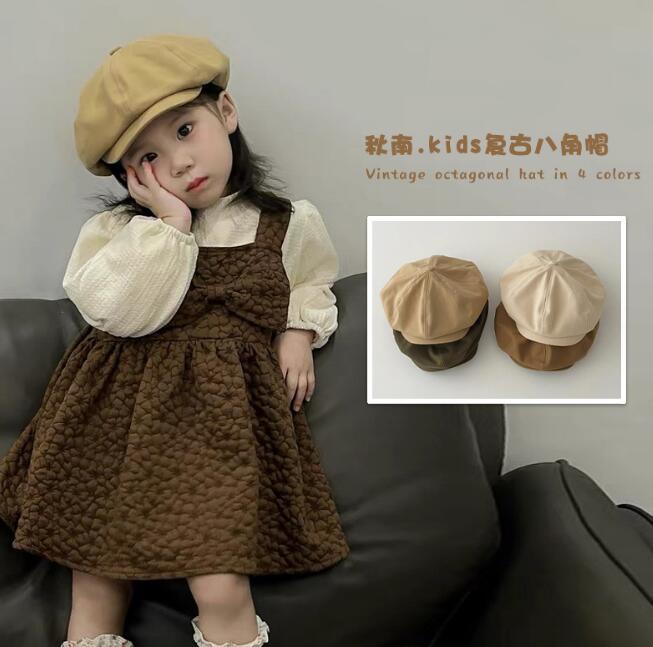 2023秋冬新品★子供用★帽子　ベレー帽子★5色選べ