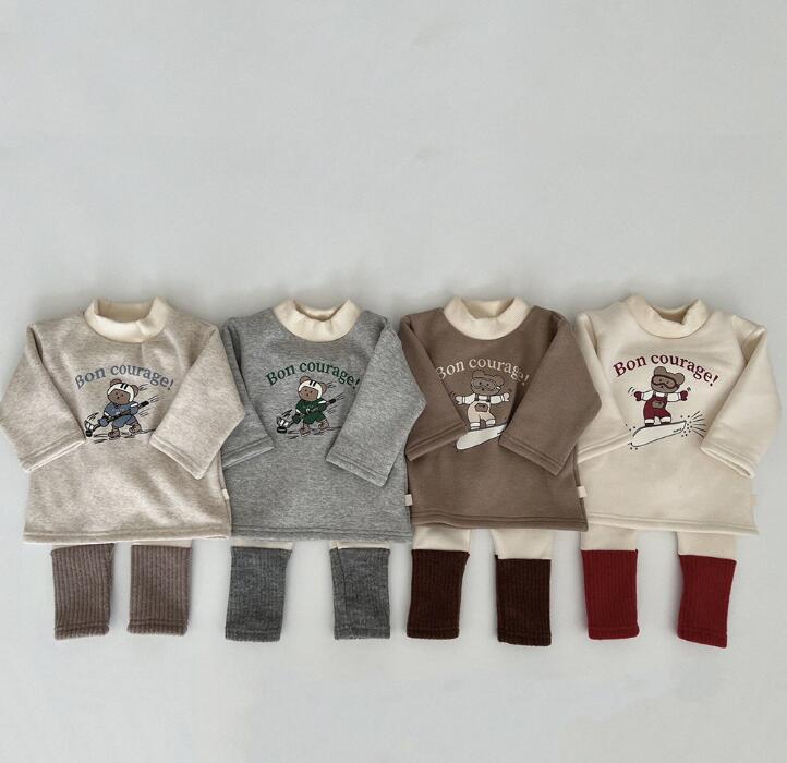 2023★秋冬新作★韓国風ベビー服★トレーナー★裏起毛★6色66-90CM