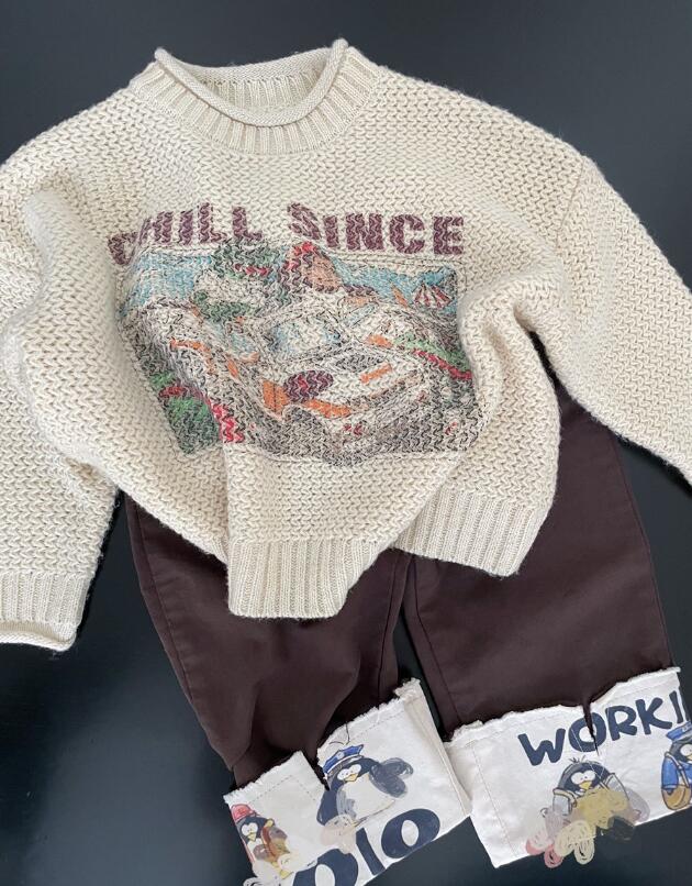 2023秋新品★子供服　セーター&ズボン分けて販売★90-130cm★