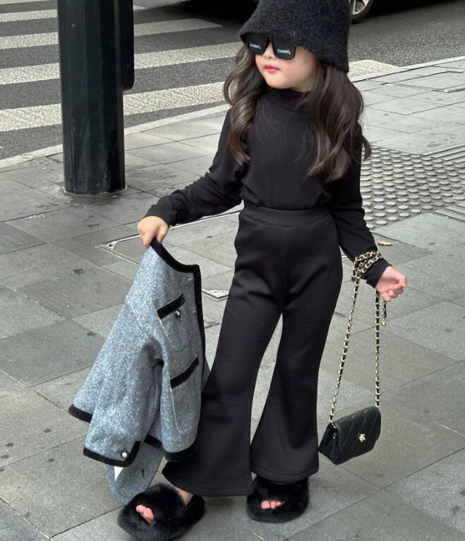 2023秋冬★子供服　裏起毛付きズボン★90-140cm★