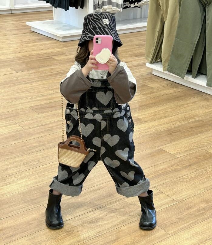 2023★春秋新作★韓国風子供服★Tシャツ★サロペット★分けて販売★7-17