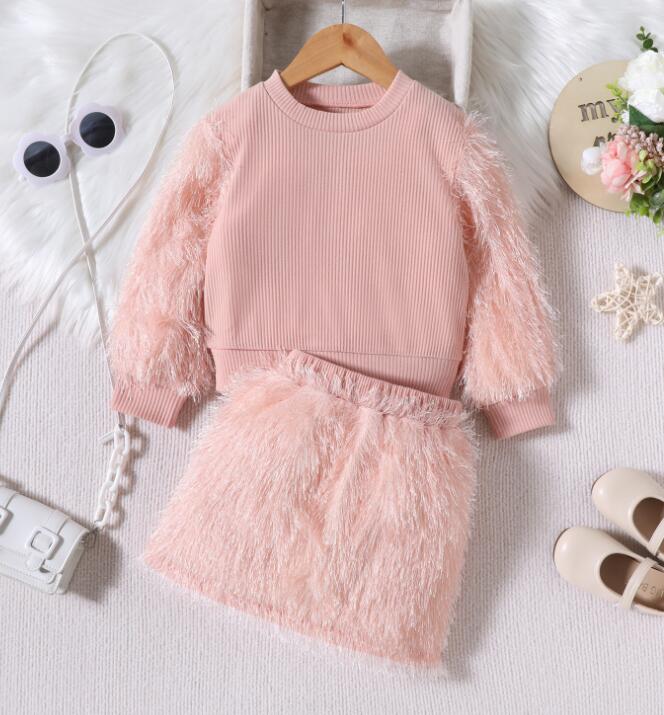 2023秋冬★子供服　トップス+スカート　セット★90-130cm★