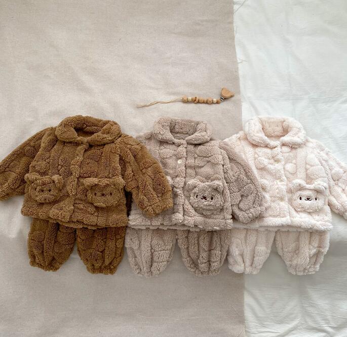 2023秋冬新品★子供服　部屋着セット★73-110cm★3色