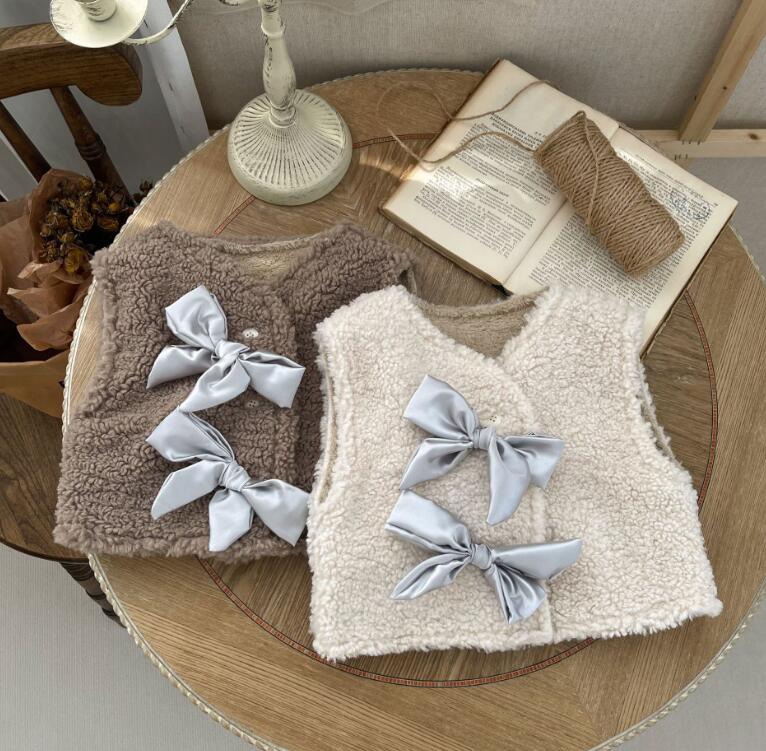 2023秋冬新品★ベビー服★ボアベストコート★66-90cm★2色