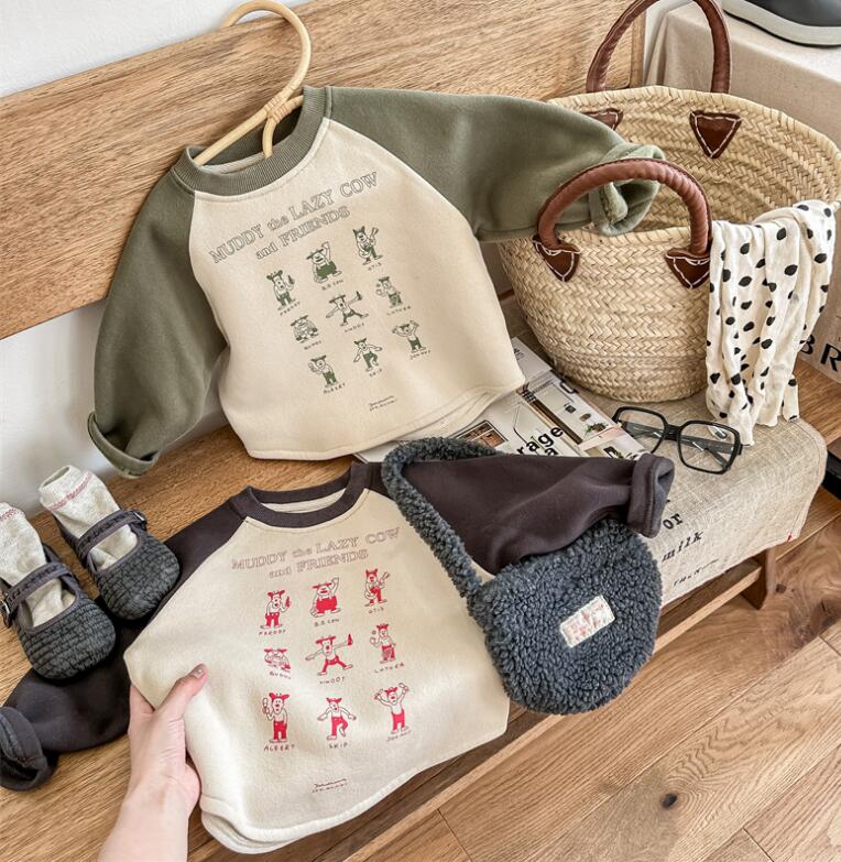 2023★秋冬新作★韓国風子供服★トレーナー★2色80-130CM