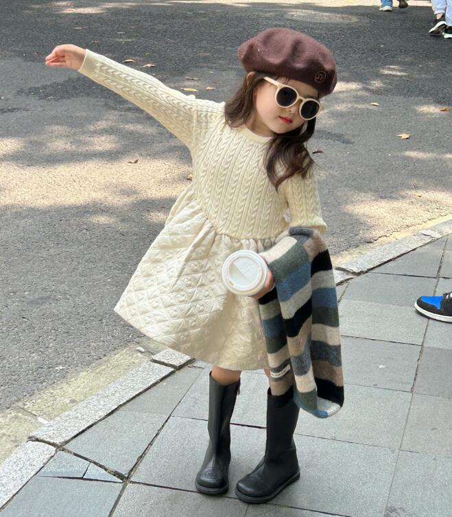 2023★秋冬新作★韓国風子供服★ワンピース★90-140CM