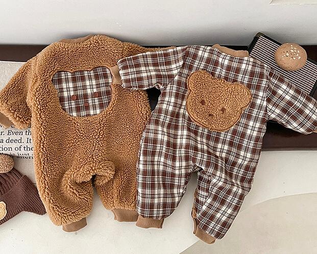 2023秋冬★ベビー服　リバーシブル　連体服★66-100★