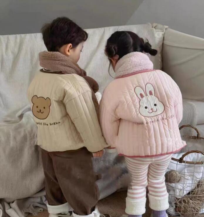 2023冬★キッズ服　ふわふわコート&マフラー分けて販売★80-130★