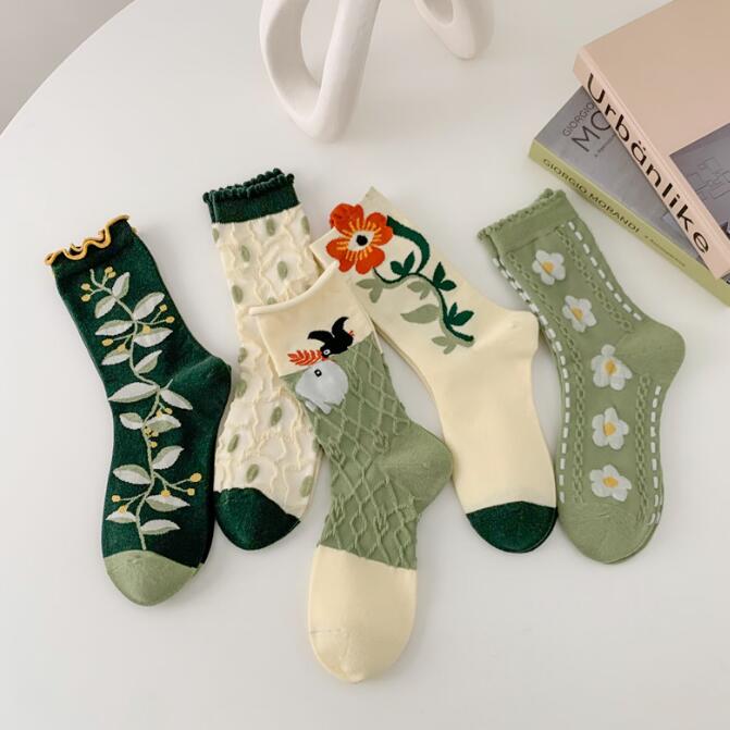 靴下★レデイース★ソックス★大人用★女性用靴下★可愛い★花柄★多色