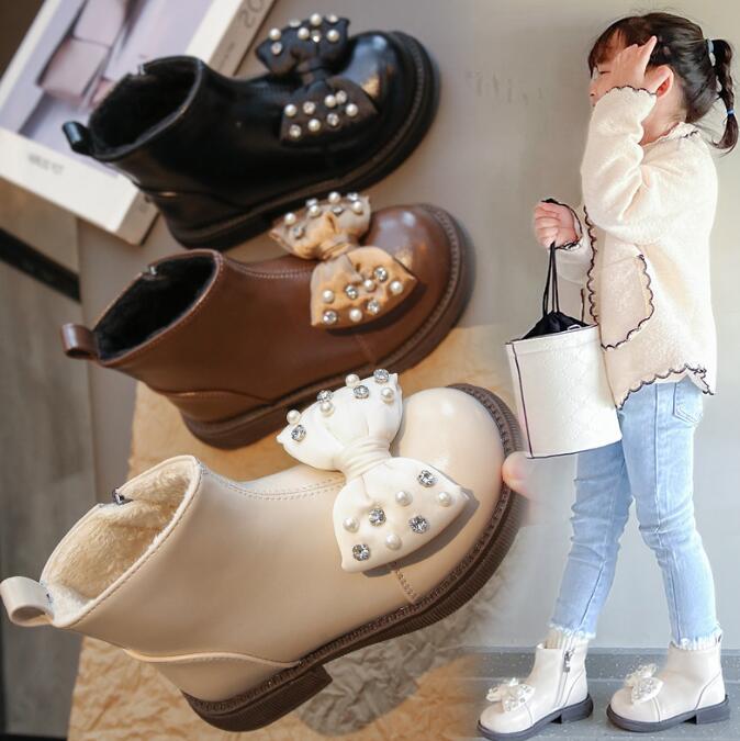 子供靴★シューズ★キッズ靴★靴★キッズ女の子★ショートブーツ★裏起毛★3色★26-36#