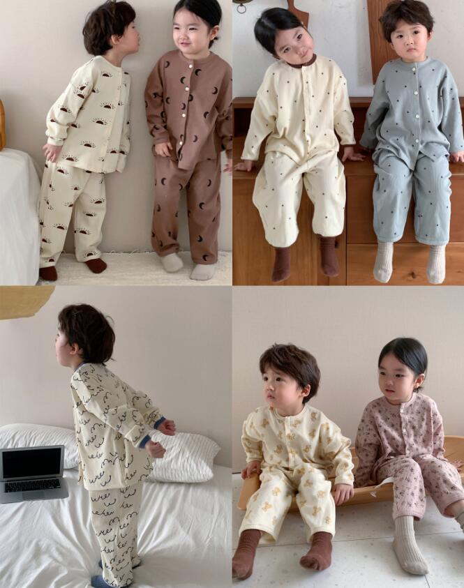 2023★春秋新作★韓国風子供服★トップス+ズボン★ルームウェア★7色80-140CM