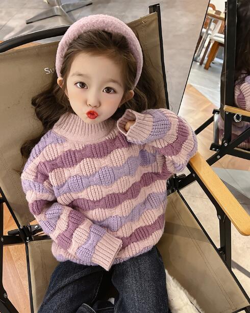 子供服★トップス★ニット★セーター★韓国風子供服★キッズ女の子★90-140CM