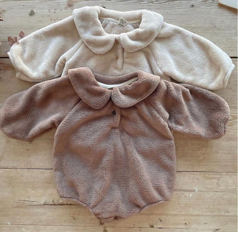 2023秋冬★ベビー服★ロンパース　ふわふわ連体服★66-90cm★2色