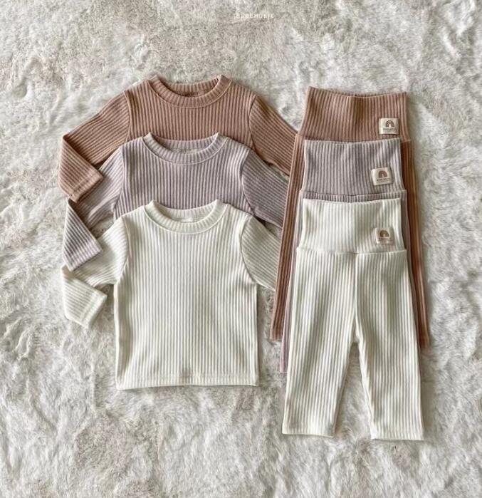 2023★春秋新作★韓国風ベビー服★トップス+ズボン2セット★3色73-100CM