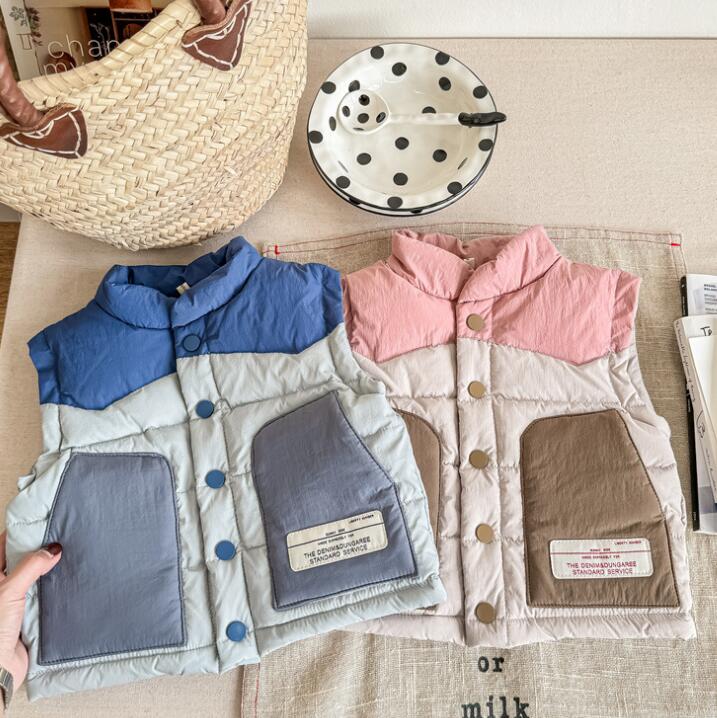 子供服★トップス★チョッキ★ベスト★韓国風子供服★キッズ★男女兼用★2色★80-130CM