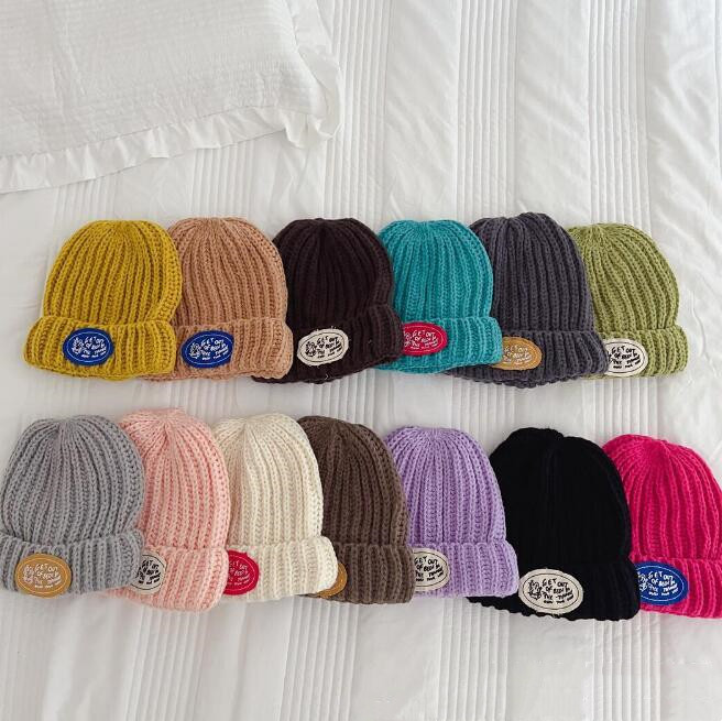 子供用★帽子★キッズ★男女兼用★暖かい★防寒★暖かい★ニット帽子★13色