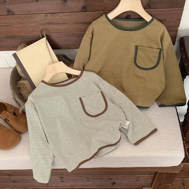 子供服★トップス★Tシャツ★長袖★韓国風子供服★キッズ男の子★2色★80-120CM