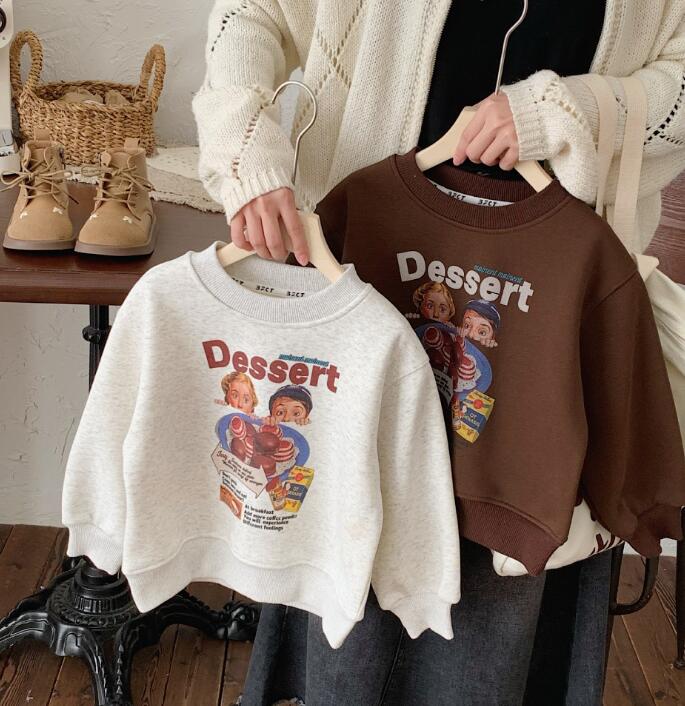 2023★秋冬新作★韓国風子供服★トレーナー★厚手★2色73-120CM