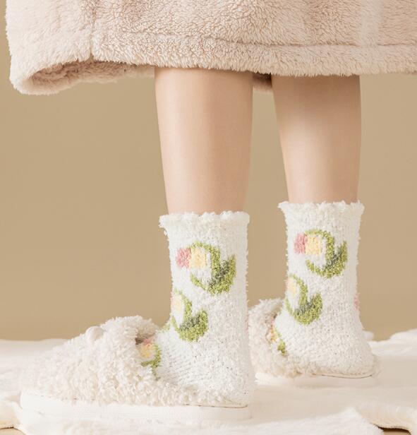 冬新品★厚手　靴下★レデイース★ソックス★大人用★女性用靴下★暖かい★可愛い★多色