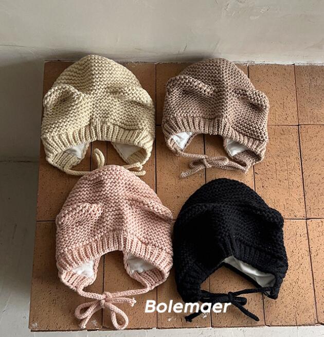 2023秋冬新品★子供用★帽子　ニット　ハット★4色選べ
