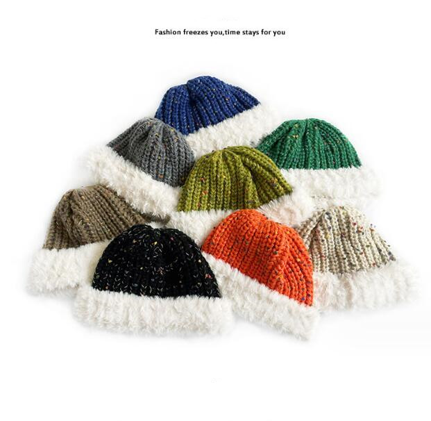 大人用★帽子★レディース★ニット帽子★韓国風★暖かい★厚手★8色
