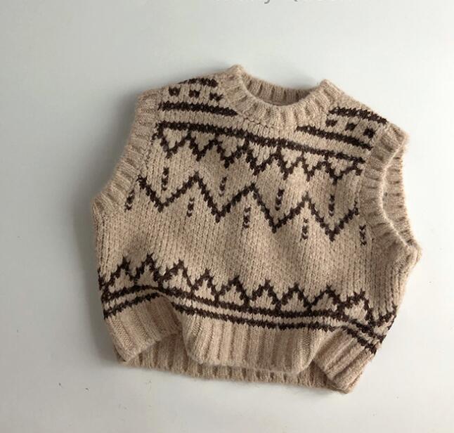 2023秋冬★キッズ服　ニットベスト★80-130★