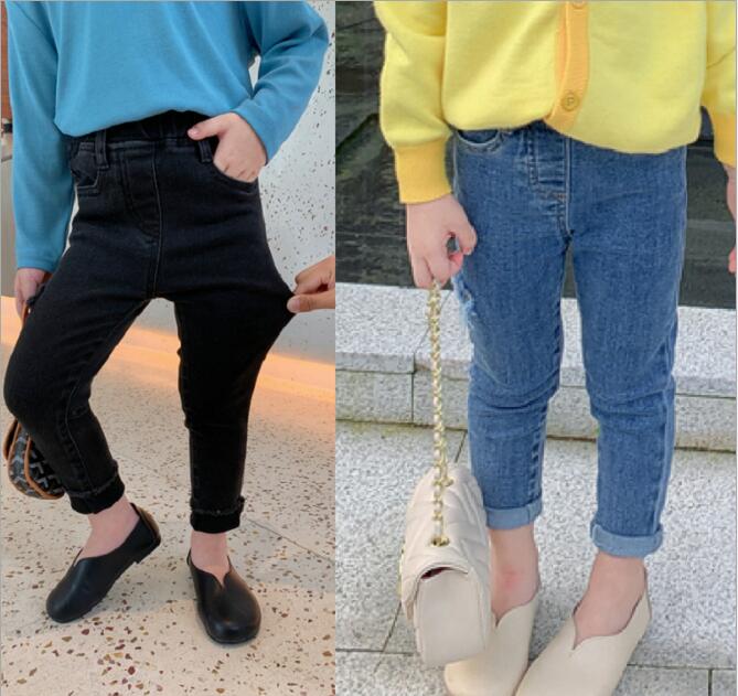 2023★春秋新作★韓国風子供服★ジーンズ★ズボン★2色7-15