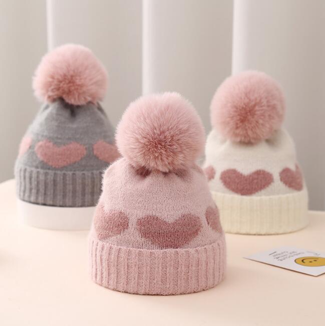 子供用★帽子★ベビー★暖かい★防寒★ニット帽子★可愛い★3色